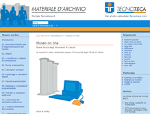 Tablet Screenshot of museo.tecnoteca.it